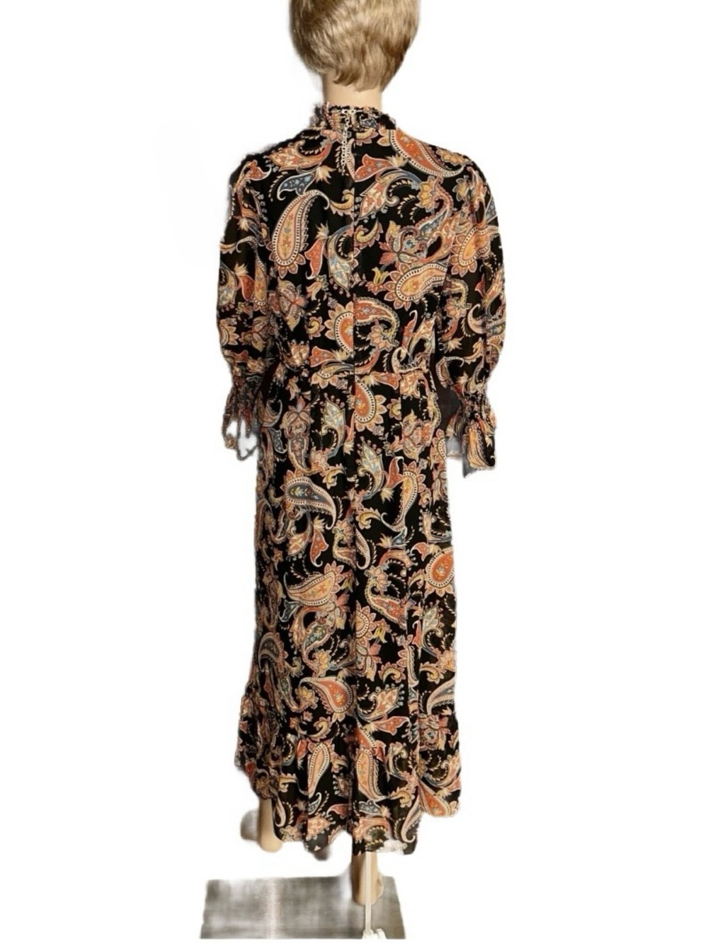 Julia Jordan ~ Size 4 ~ Floral/Paisley ~ Fall Colors ~ Brown/Beige/Yellow Dress - Picture 6 of 16
